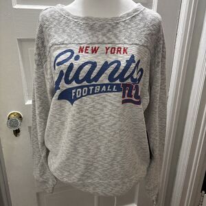 NWT 47 Women’s New York Giants grey Whitewashed Sweater - Size large MSRP - $70